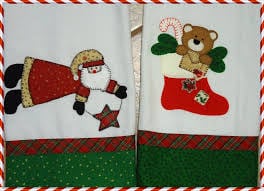 Panos de Pratos com estampas de Natal 