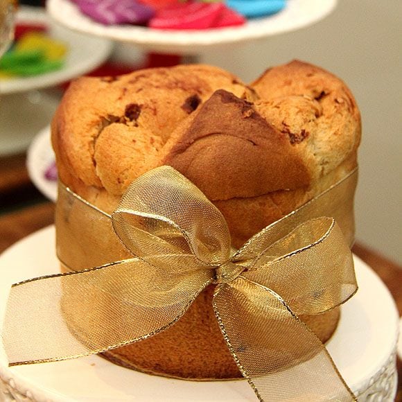 Panetone de Natal decorado