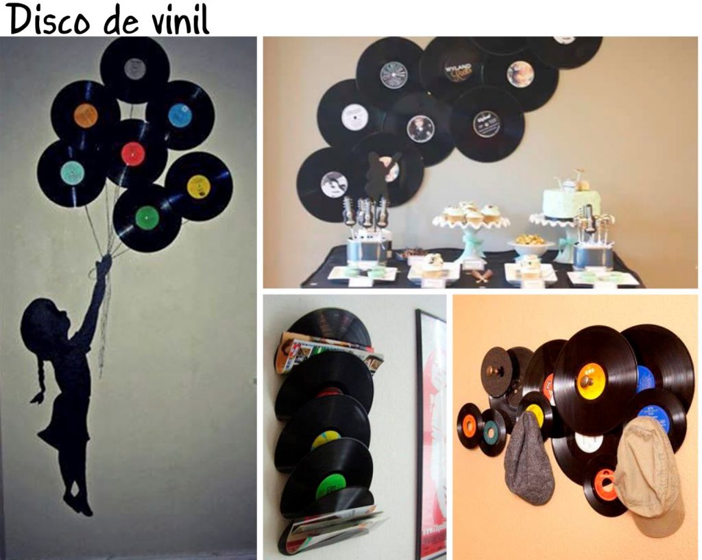 artesanato disco vinil