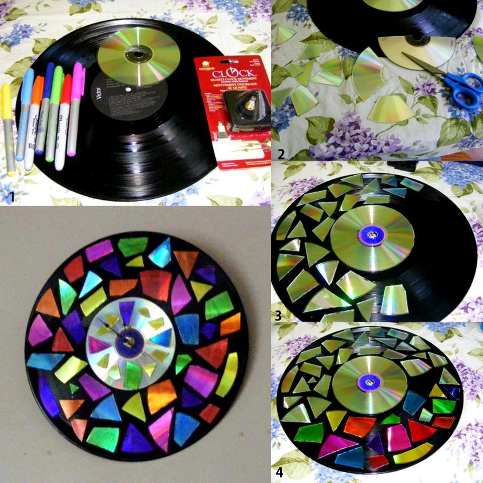 artesanato disco vinil