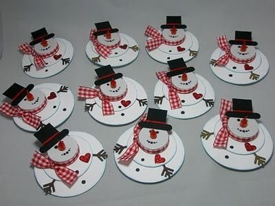 Decoração simples com Cds para colocar na árvore de Natal