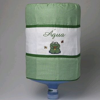 Capa de galão de água verde