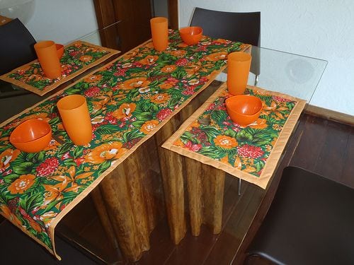 Decoração para a cozinha e casa com a chita