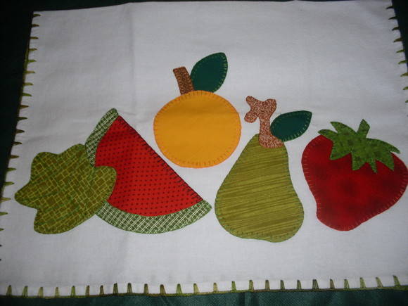 Patch aplique para Pano de Prato frutas