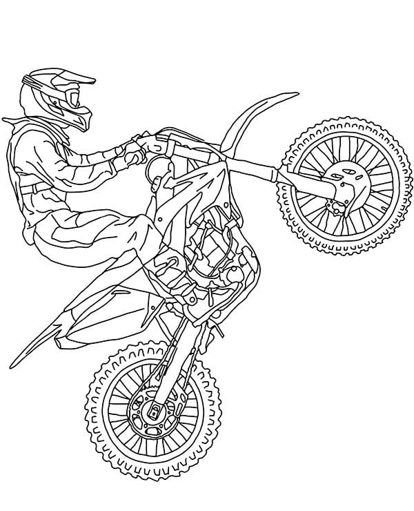 Desenhos desenhar moto empinando