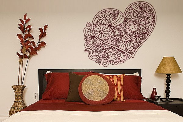 Adesivo decorativo quarto casal