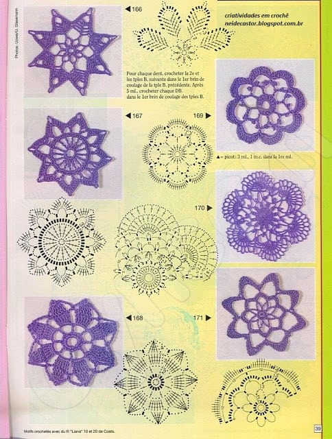 Pontos de Crochê pontos de croche diferentes