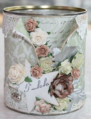 Latas decoradas vintage