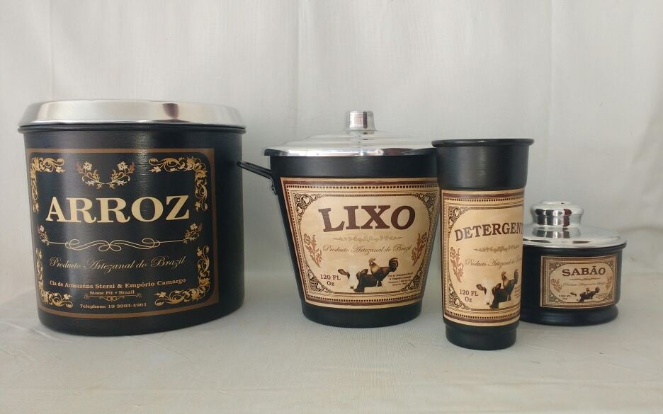 Latas decoradas vintage