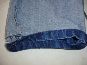 Como fazer barra de calça jeans passo a passo