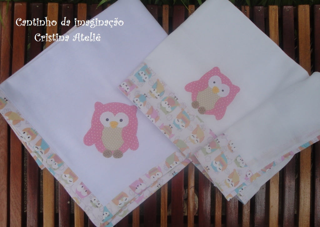 fralda de pano para bebe com viés