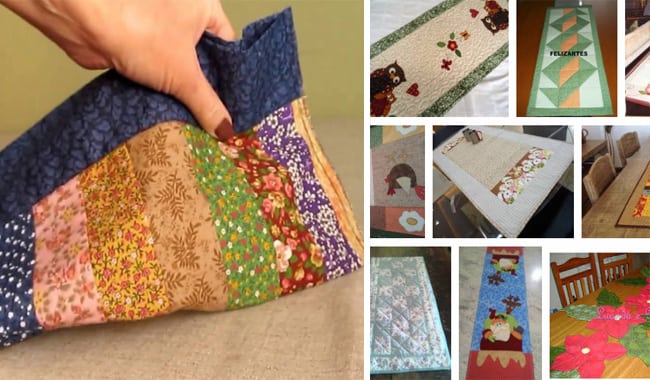 Aula 01 Liberada Curso Grátis: Trilho de Mesa em Técnica Simples de Patchwork Usando Retalhos de Tecido