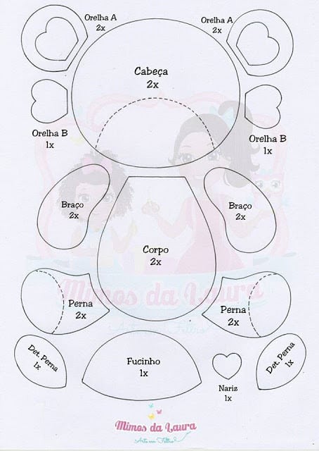 Moldes de urso