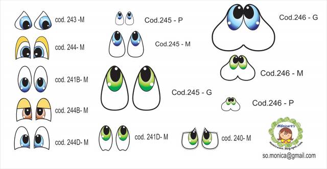 Molde de Olhos