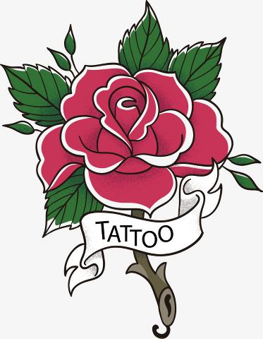 Desenhos de rosas para tattoo vermelha