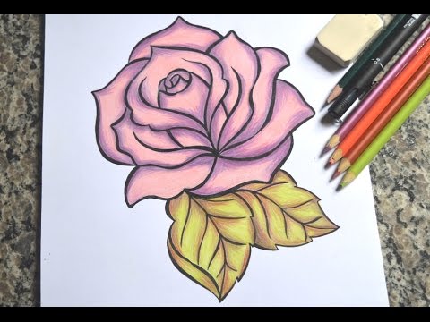 Desenhos de rosas para tattoo amarela