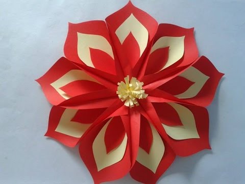 com fazer flor de papel camadas