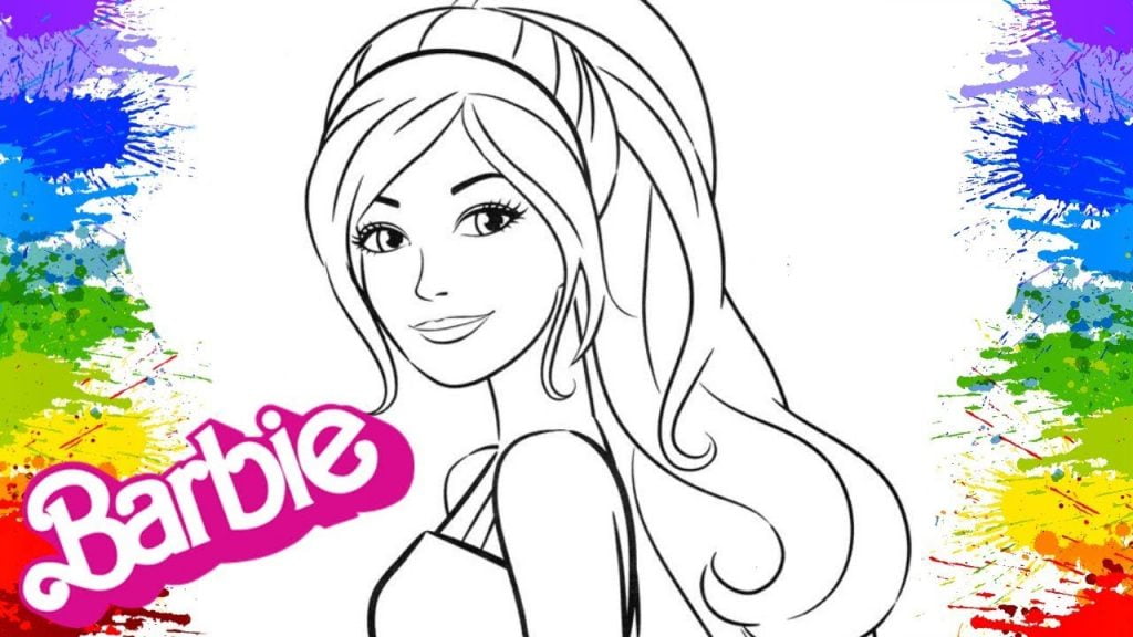 Desenhos infantis para colorir barbie