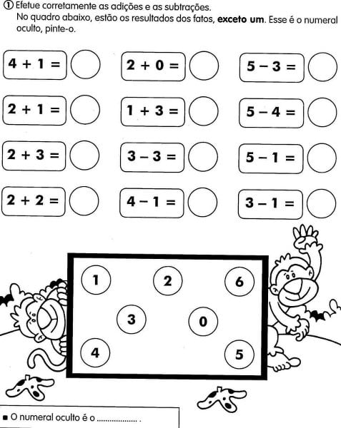 atividades de matematica 1 ano exercícios.