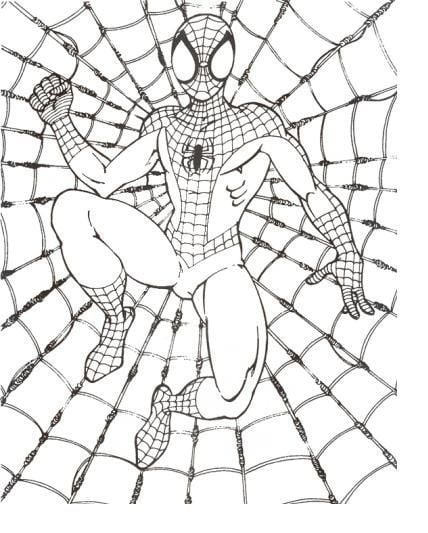 Desenho homem aranha