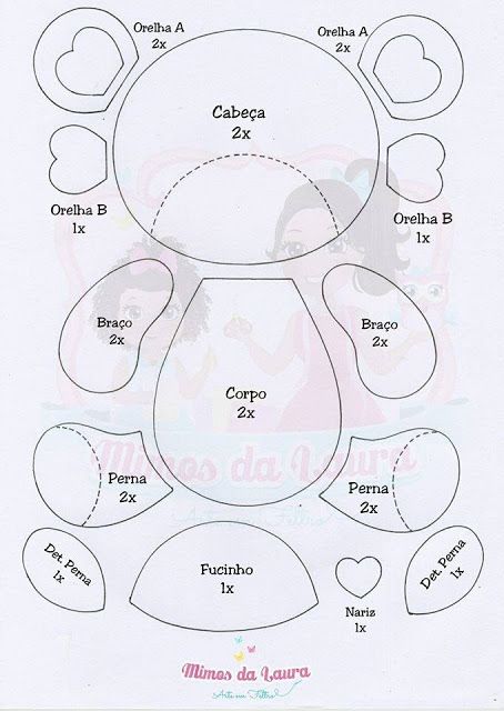 Moldes de urso