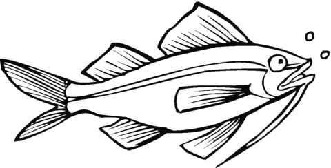 desenho de peixe para colorir