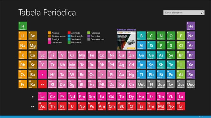 tabela periodica dinamica para imprimir