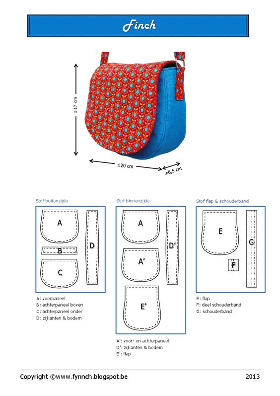 Bolsa de Tecido molde