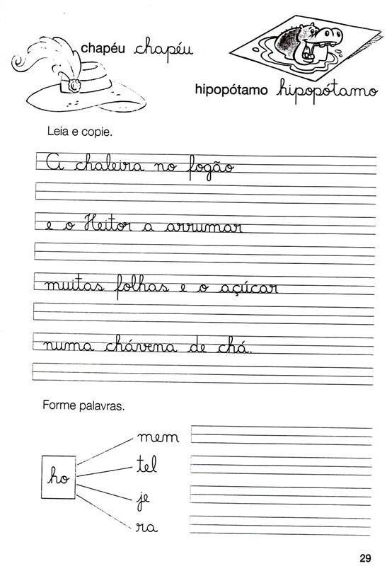 Atividades de Caligrafia bonitas para 1 ano, exercícios sala de aula.