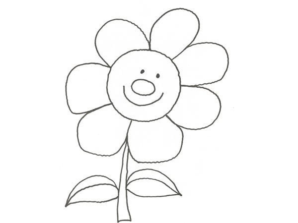 desenho de flor para colorir