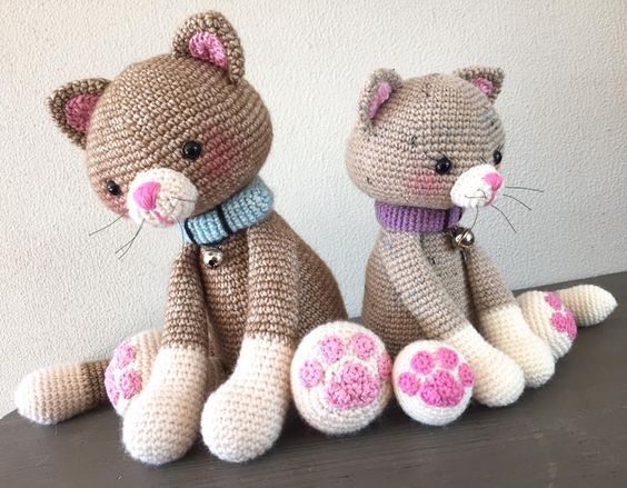 Gatinhos de Crochê Amigurumi