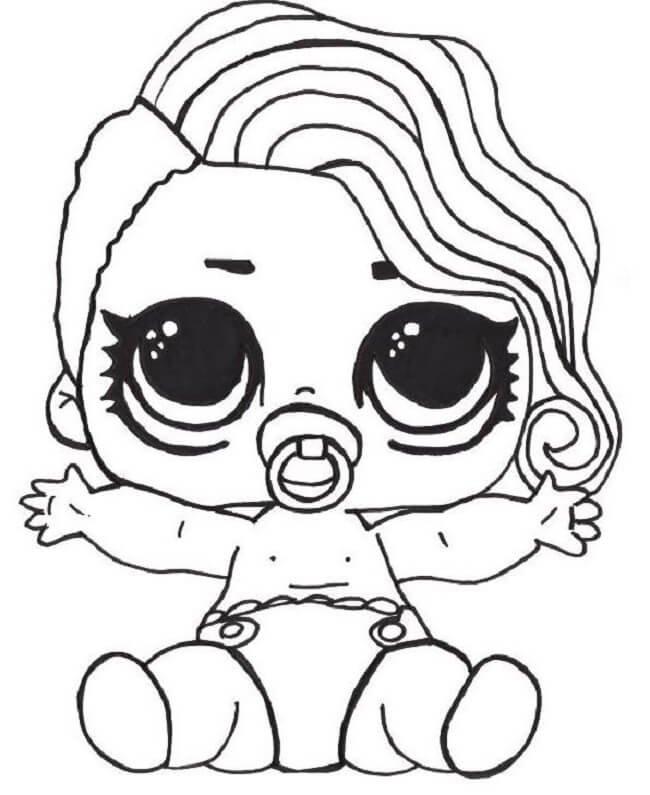 Desenho de boneca LOL bebê