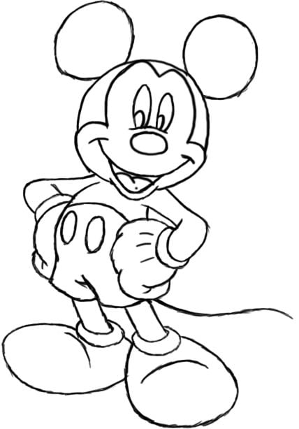 desenhos do Mickey Mouse para colorir