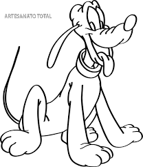 Desenho do Pluto para IMPRIMIR