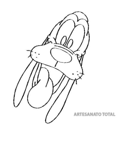 Desenho do Pluto para IMPRIMIR