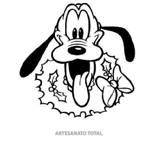 Desenho do Pluto para IMPRIMIR