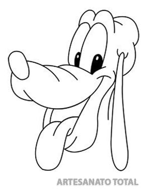 Desenho do Pluto para colorir