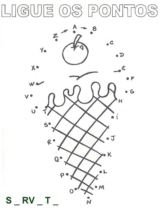 ligar os pontos Atividades educativas desenho