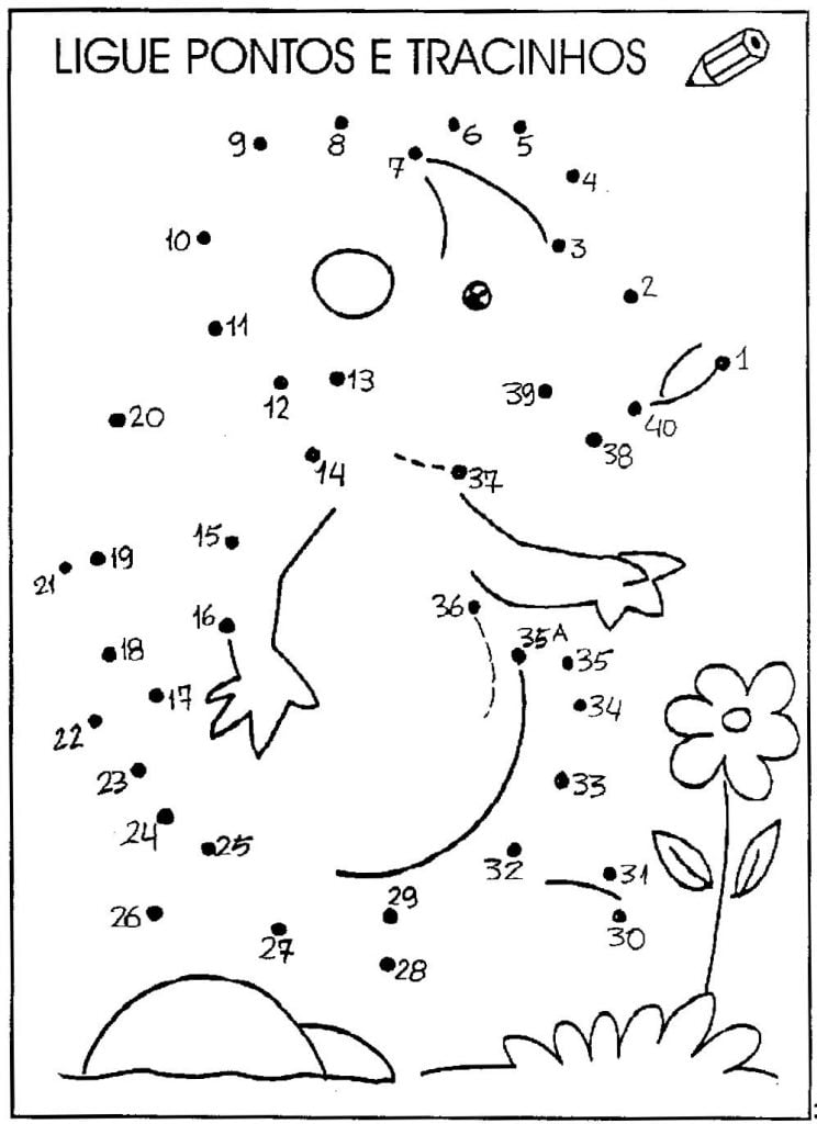 ligar os pontos desenhos