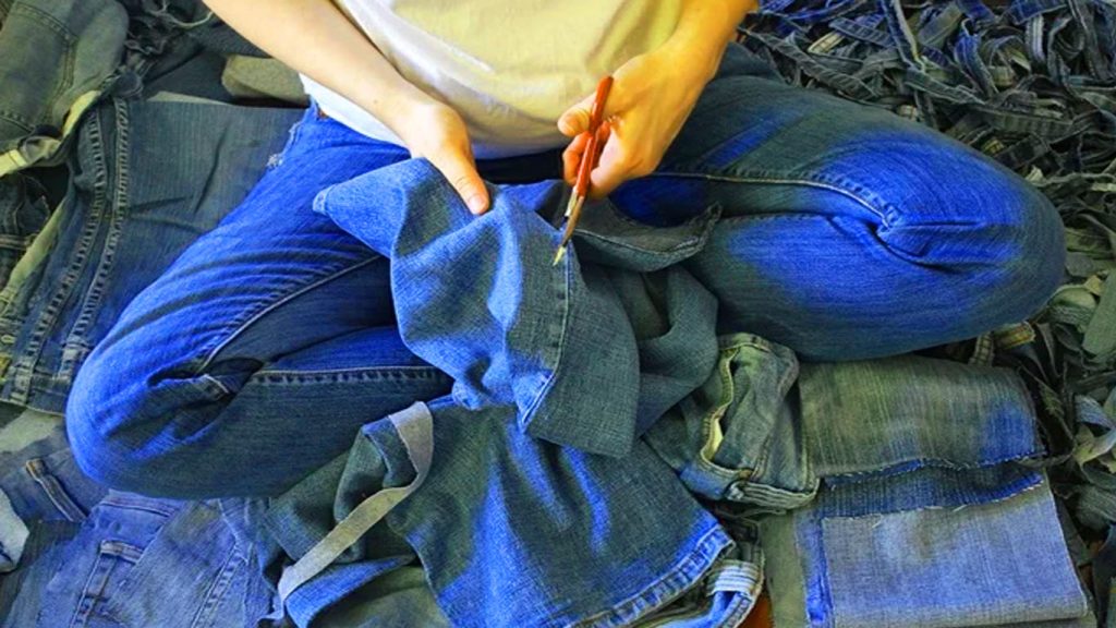 reutilizar tecido jeans