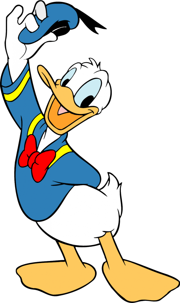 Desenho do Pato Donald colorir imprimir