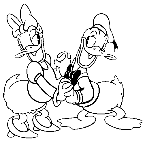 Desenho do Pato Donald colorir imprimir