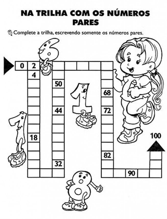 atividades de matematica 2 ano numeros pares