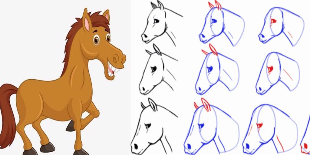 como desenhar um cavalo passo a passo iniciante