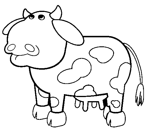 desenho animado de vaca