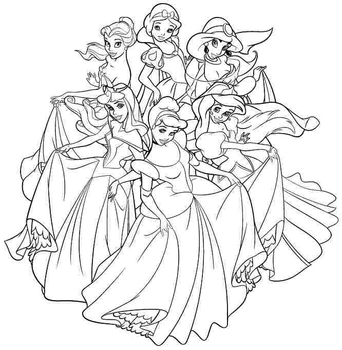 desenho das princesas