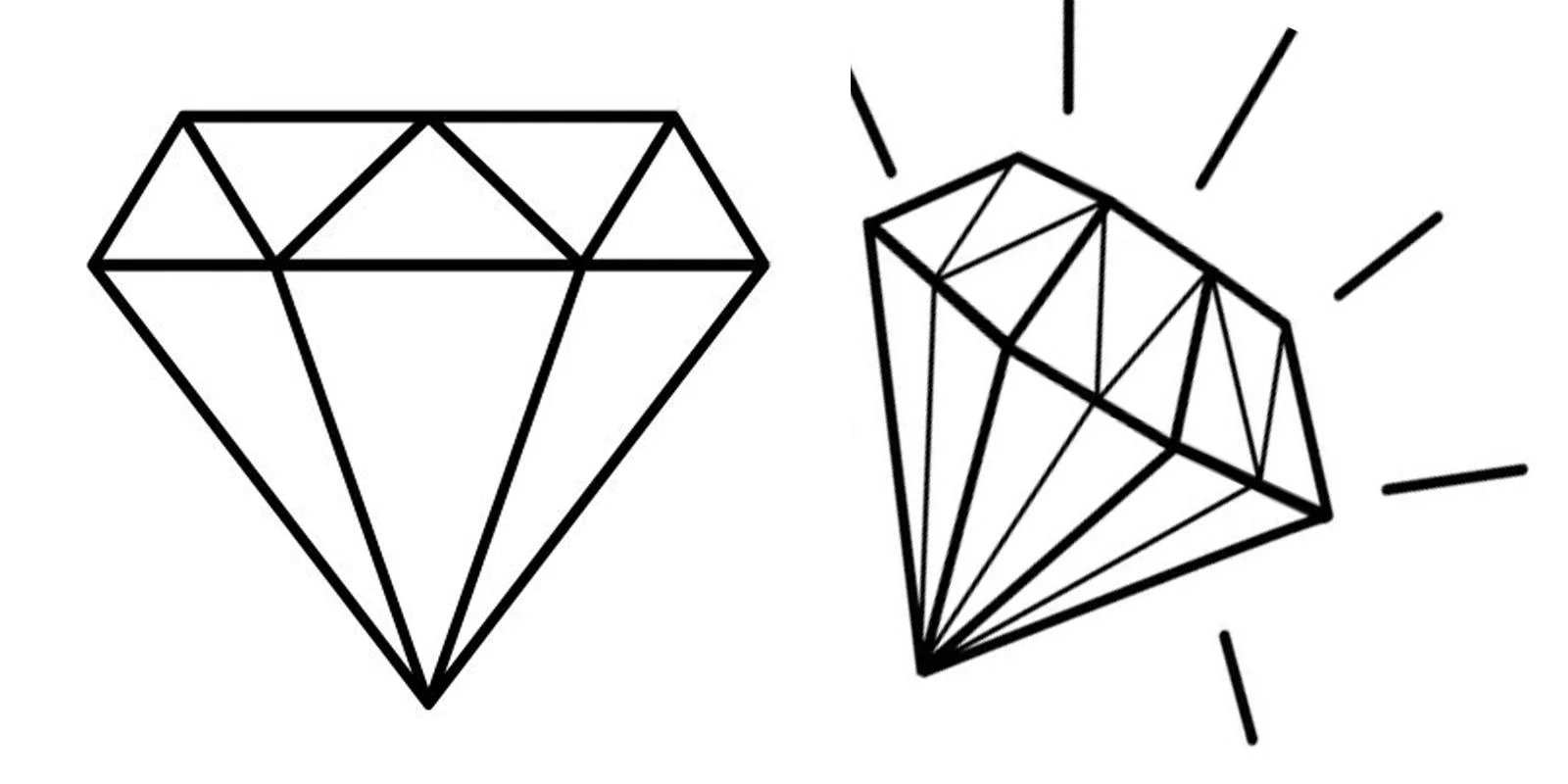 Desenhos de Diamante Muito Fácil para Colorir e Imprimir 