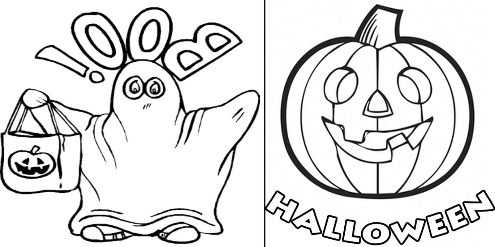 Desenho de Halloween  para  colorir  Imagem e Molde e para  