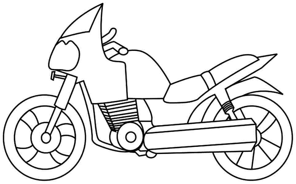 desenho de moto