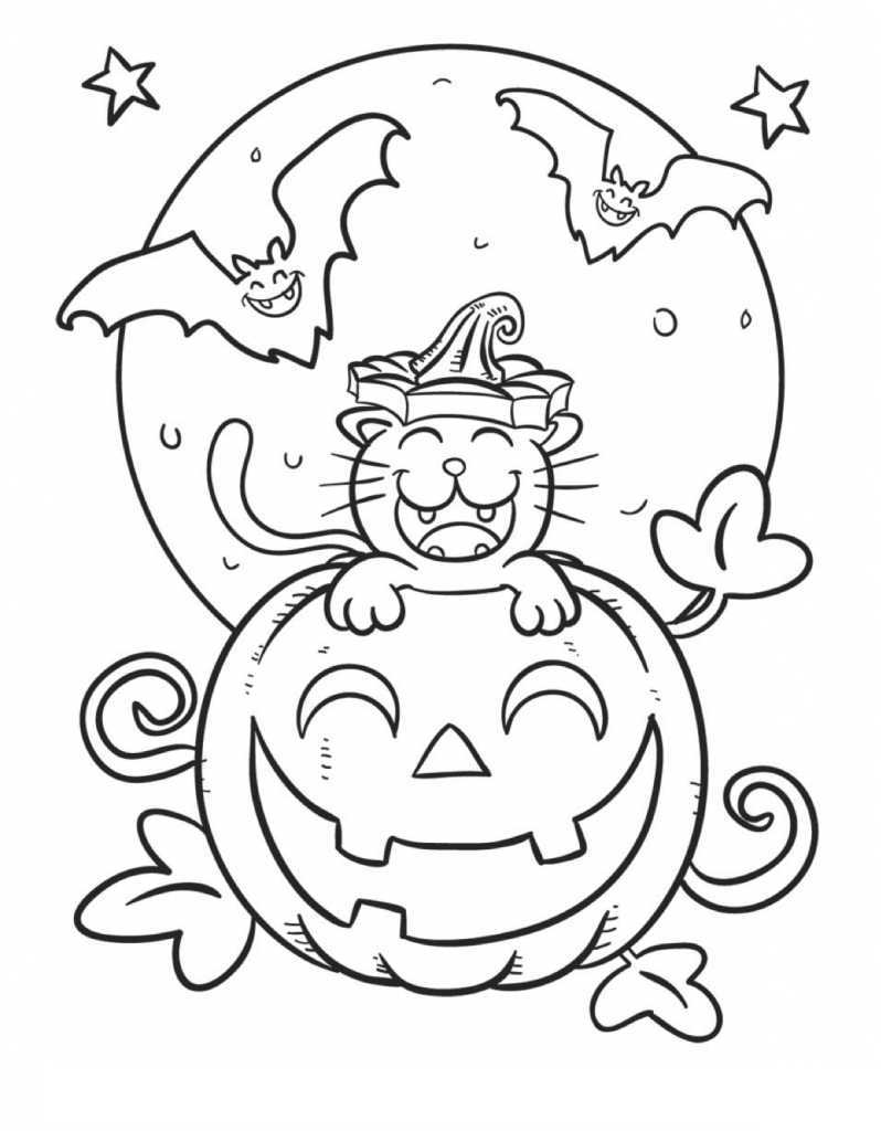 halloween para colorir